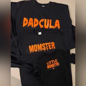 Black Halloween Family Sweatshirts